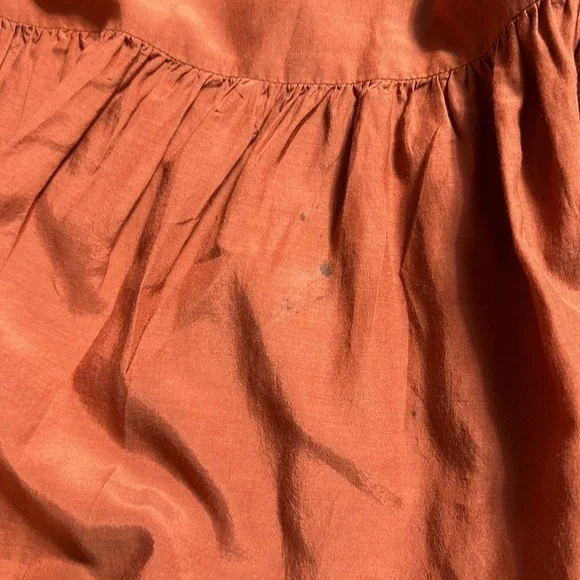 Farm Rio Cinnamon Dark Brown Ruffle Strap Maxi Dress Women’s US XS - Picture 10 of 11